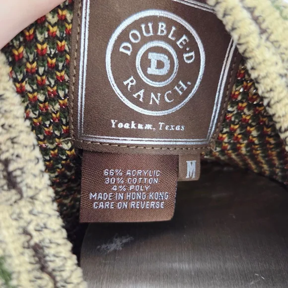 Double D Ranch long knit sweater coat cardigan duster bohemian geometric medium - Picture 8 of 8